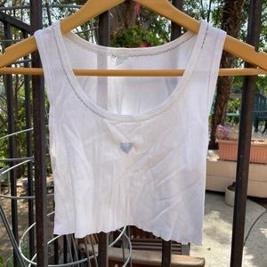 Hand Sewn Babydoll color Cropped Tank